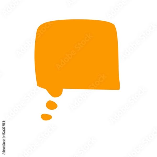 Fototapeta Cute vector speech bubble colorful set