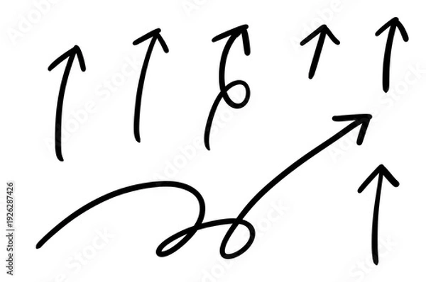 Obraz とにかく上がる　矢印セット