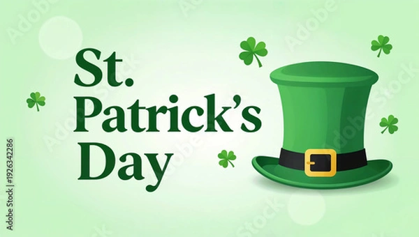 Obraz Festive St. Patrick’s Day Background with Typography