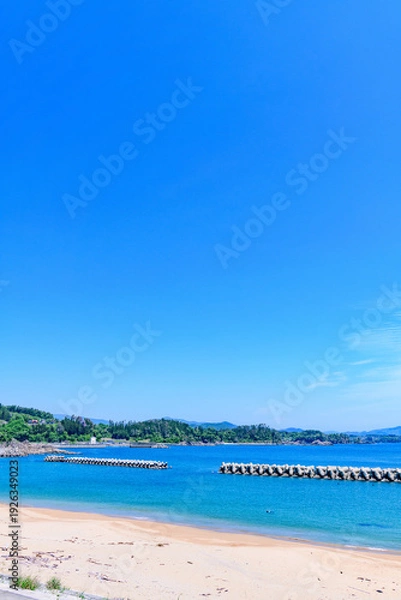 Obraz 三陸 陸前高田の広田海水浴場
