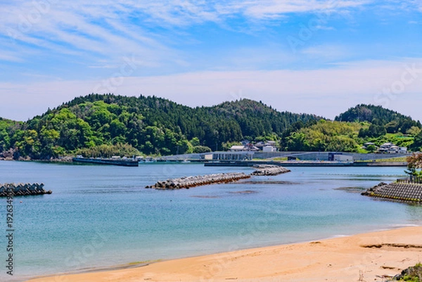Obraz 三陸 陸前高田の広田海水浴場
