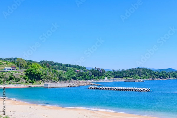 Obraz 三陸 陸前高田の広田海水浴場
