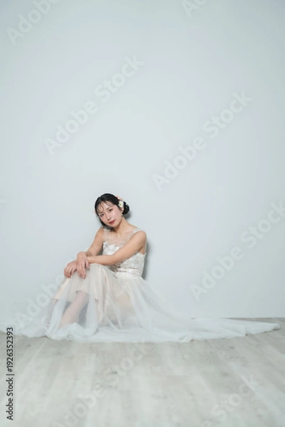 Obraz ウェディングドレスを着た花嫁