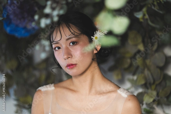 Obraz ウェディングドレスを着た花嫁