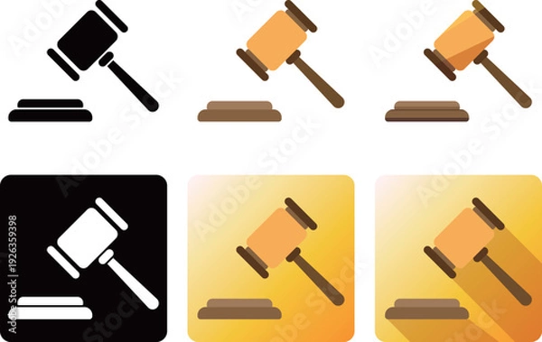 Obraz オークション　アイコン　セット