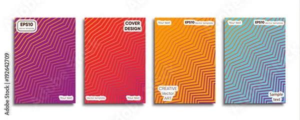 Obraz Creative colored cover. Cover design.