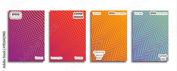 Obraz Creative colored cover. Cover design.