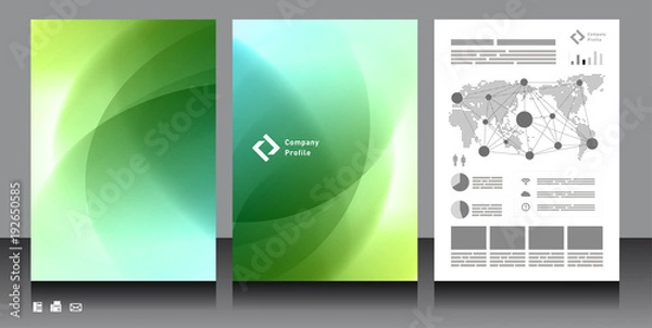 Obraz 企業パンフレット・テンプレート素材