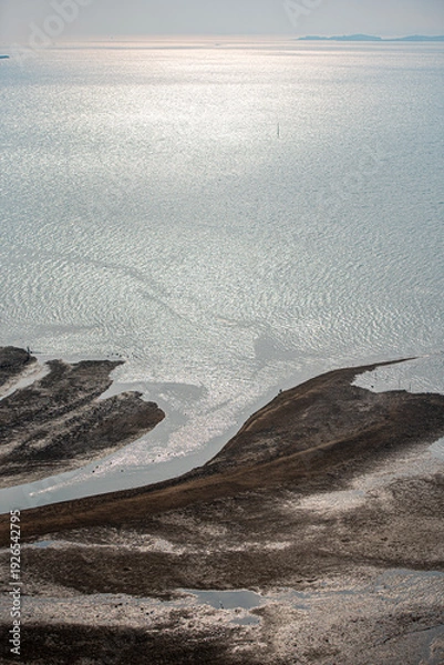 Obraz 모래톱이 있는 서해안의 풍경