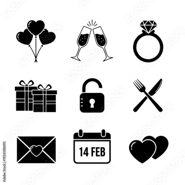 Obraz Valentines Day Icon