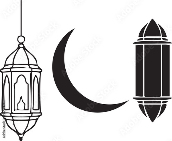 Obraz vector illustration of a Eid