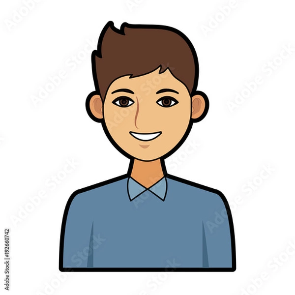 Fototapeta Executive man cartoon icon vector illustration graphic design