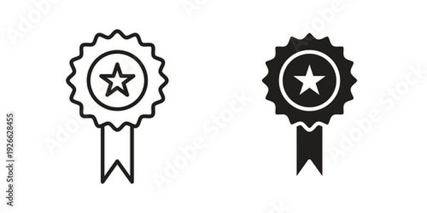 Obraz Certificate icon collection with multiple styles. EPS10