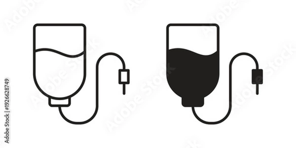 Obraz Chemotherapy icon collection with multiple styles. EPS10