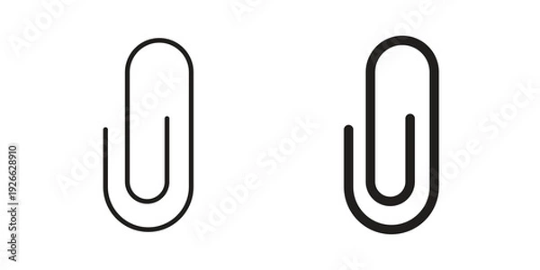 Obraz Clip icon collection with multiple styles. EPS10