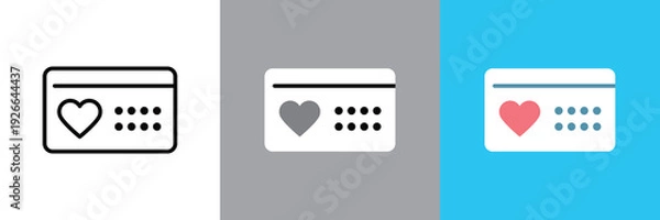 Obraz シンプルな産婦人科の診察券