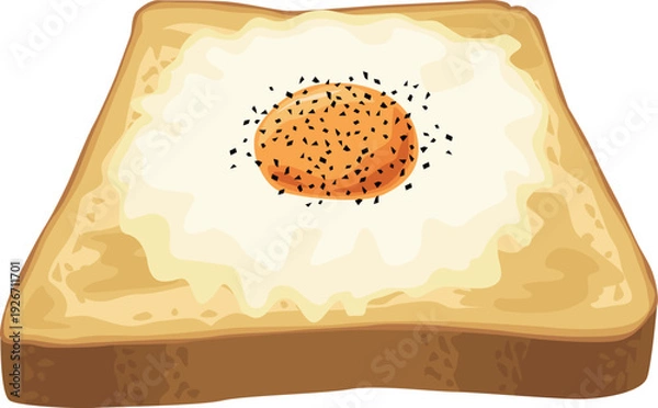 Obraz 目玉焼きトースト