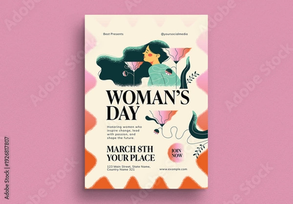 Obraz Retro Birthday Invitation