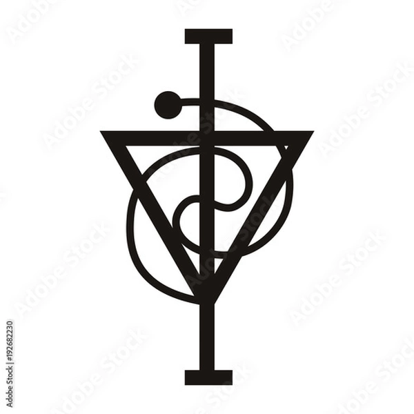 Obraz Sacred Ancient Geometry font