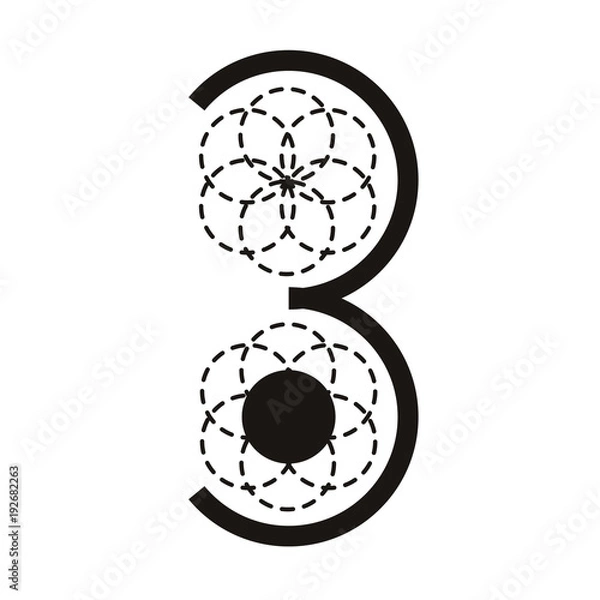 Obraz Ancient Geometry Font 