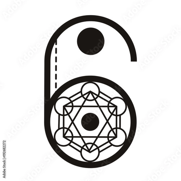 Obraz Ancient Geometry Font 