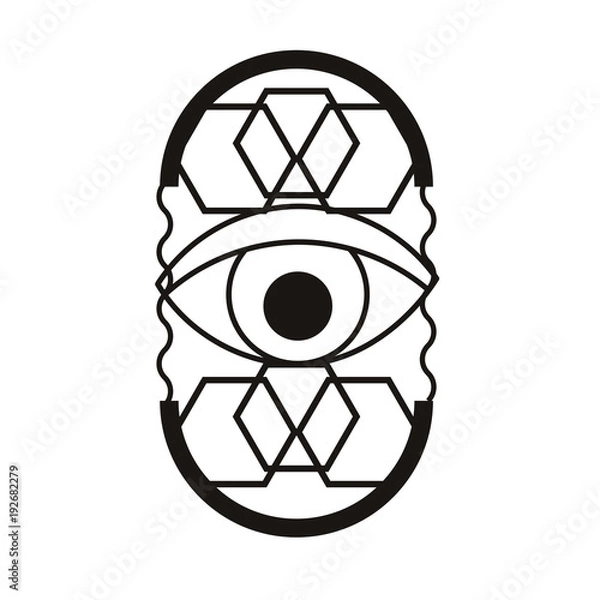 Obraz Ancient Geometry Font 