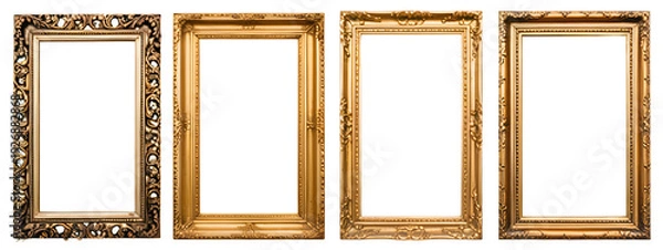 Obraz Golden picture frames