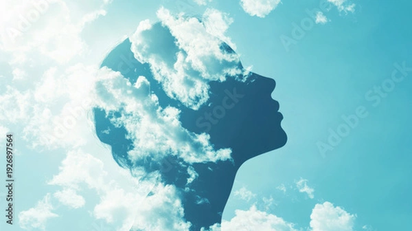 Obraz Cloud Profile Emotional Freedom Concept