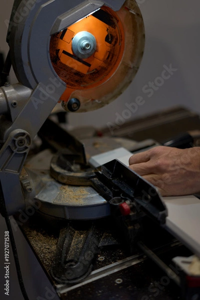 Obraz wood cutting machine