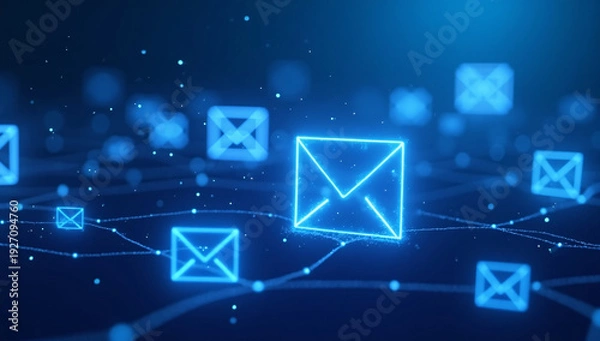 Obraz Blue Mail Icon