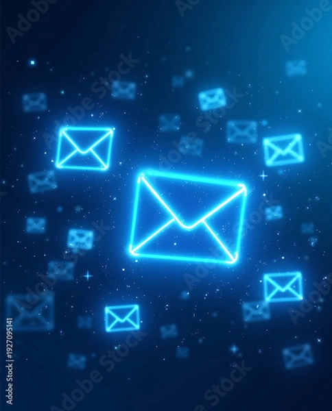 Obraz Blue Mail Icon