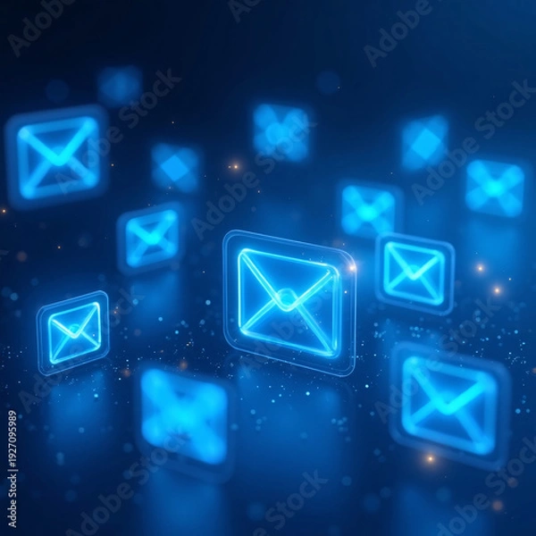 Obraz Blue Mail Icon