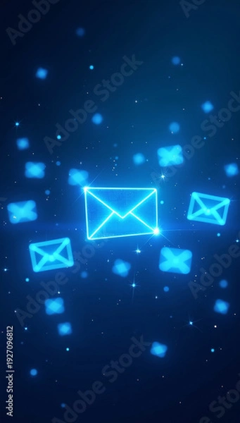 Obraz Blue Mail Icon