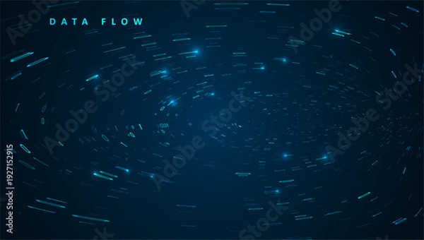 Obraz Abstract big data visualization. Big data code representation. Graphic concept for your design