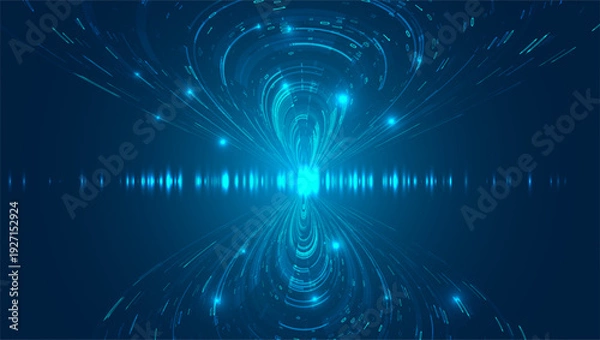 Obraz Abstract big data visualization. Big data code representation. Graphic concept for your design