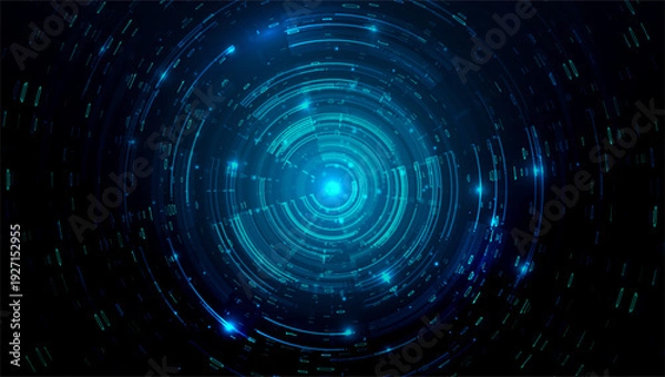 Obraz Abstract big data visualization. Big data code representation. Graphic concept for your design