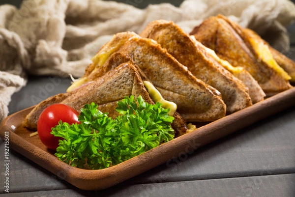 Obraz Grilled cheese sandwich.