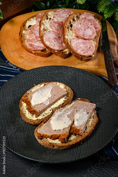 Obraz Sandwich with cold cuts.
