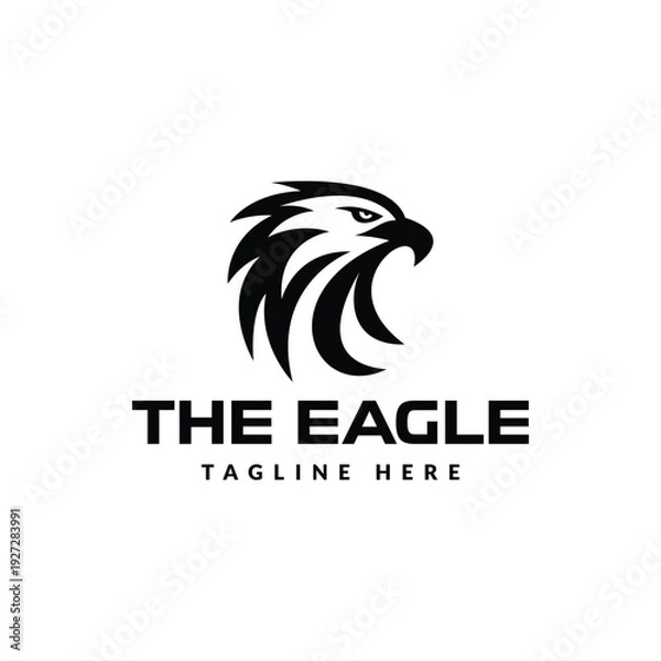 Fototapeta eagle head logo icon vector illustration	