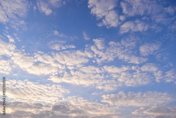 Obraz beautiful blue sky with sunlight in springtime