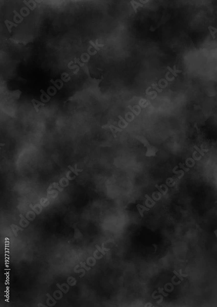 Obraz 水彩絵の具が滲んだ灰色の不気味なモヤモヤ背景画像