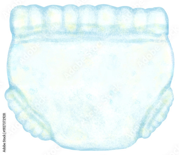 Obraz パンツタイプのおむつのイラスト