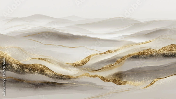 Obraz mountain landscape with lake