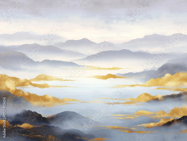 Obraz mountain landscape with lake