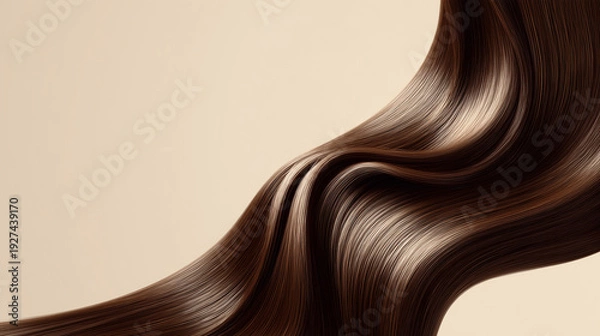 Obraz long brown hair