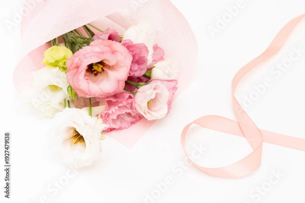 Obraz ブーケ　白バック