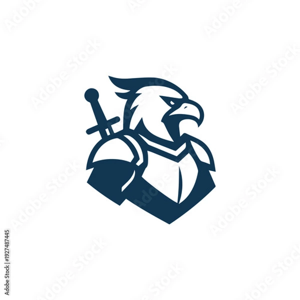 Fototapeta Eagle Knight Logo