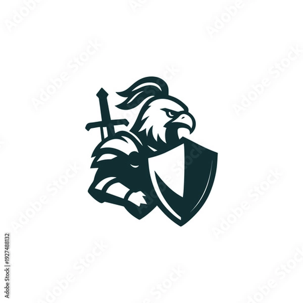Fototapeta Eagle Knight Logo