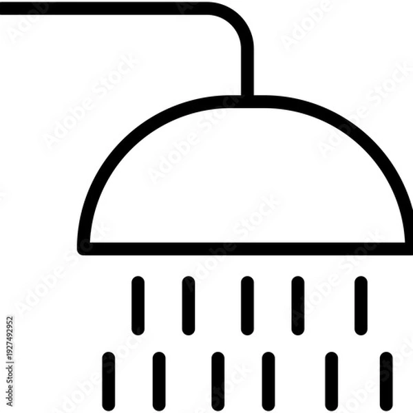 Fototapeta Shower icon.