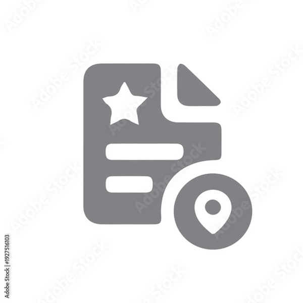 Fototapeta Preferred Location Document